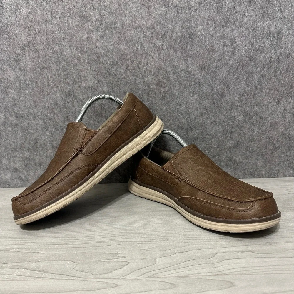 Sonoma Goods For Life Morris Men 8.5 Brown Slip On Boat Shoes Ortholite‎ Eco